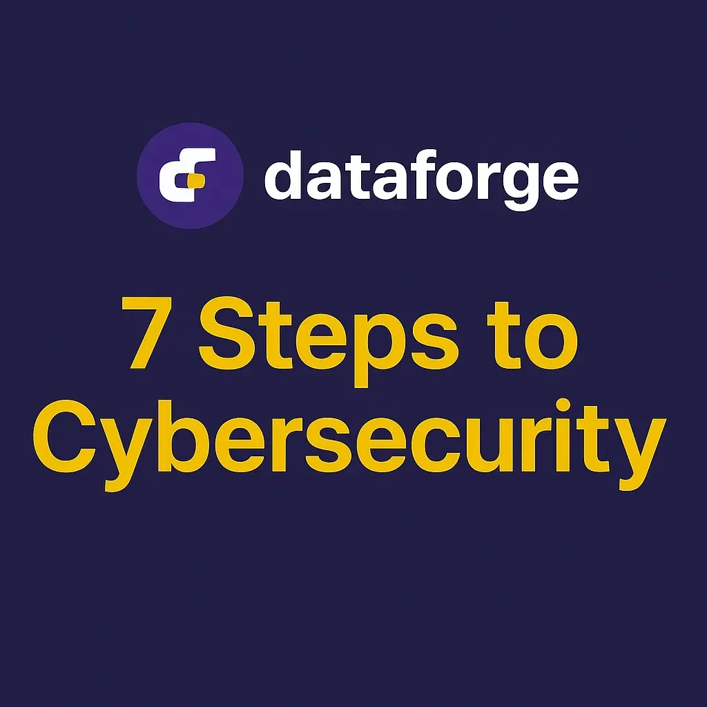 7 Steps to Cybersecurity by Dataforge Canada – essential IT security practices for SMBs in Burlington and the GTA.